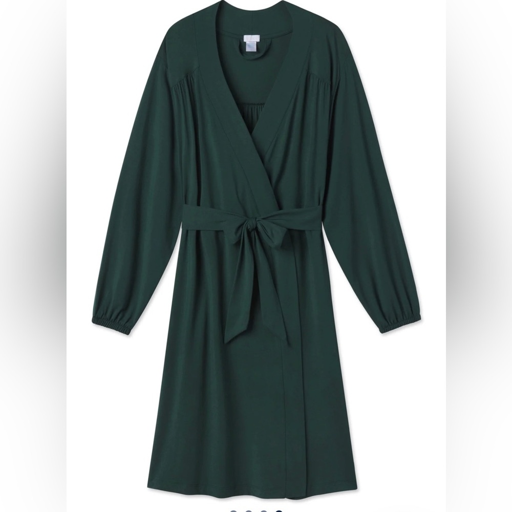 Lake Pajamas DreamModal Robe in Conifer Green Size small